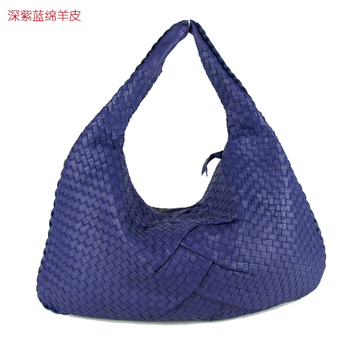 Bottega Veneta Shopping Bag Nappa Woven Pleat Tote Bag 5093 dark blue - Click Image to Close